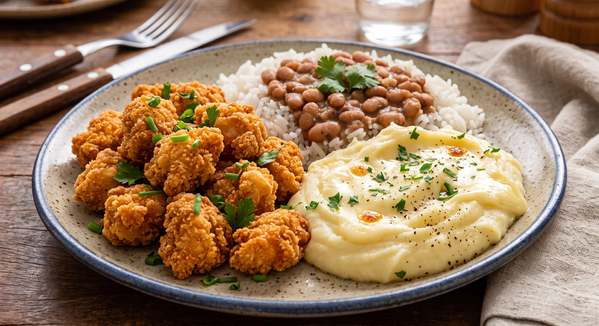 Chikinitos de Frango com Purê
