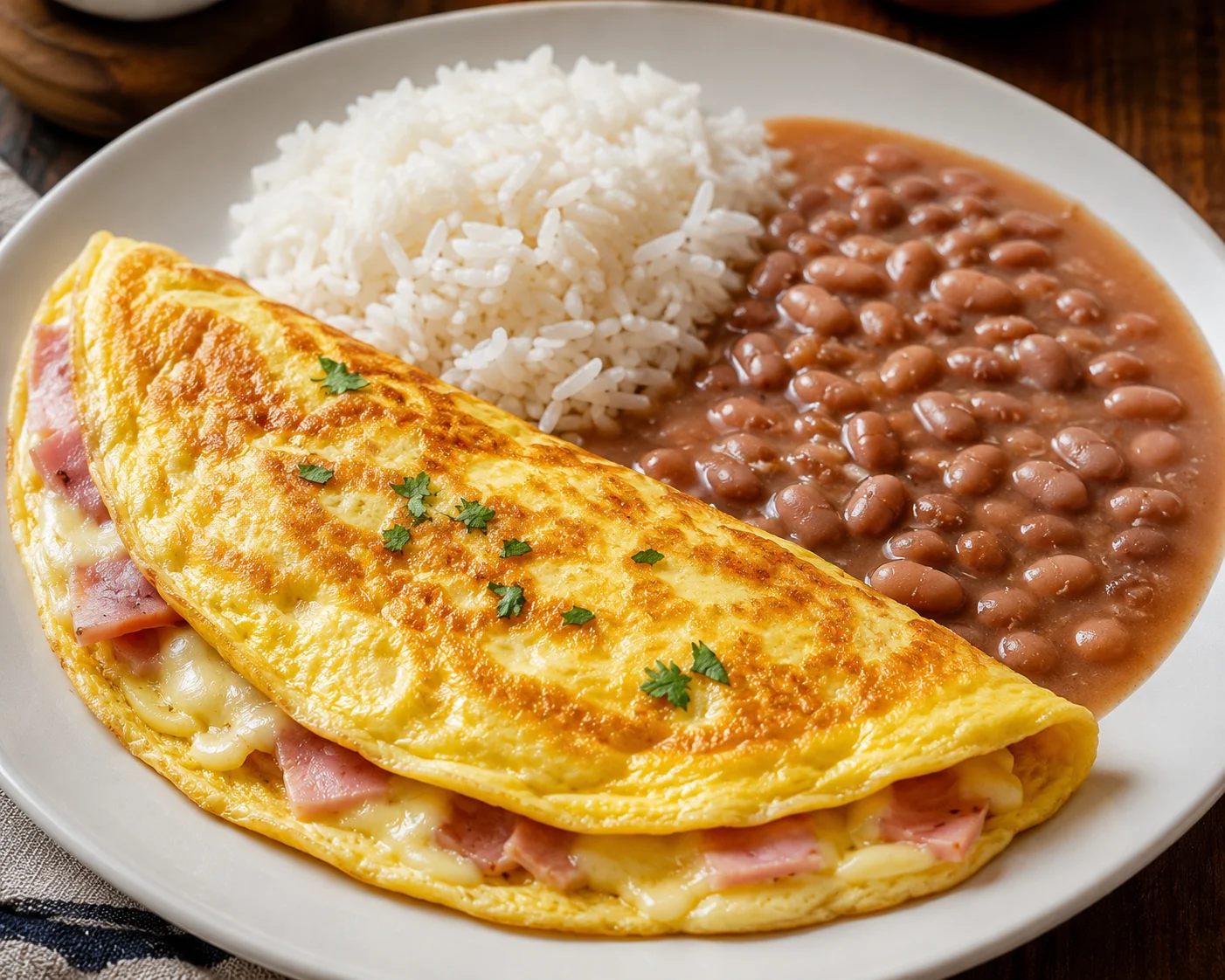 Omelete Misto com Guarnições Clássicas
